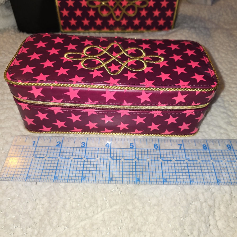 MAC Cosmetics Pink Star Nutcracker Hard Shell Zip Around Cosmetic Case